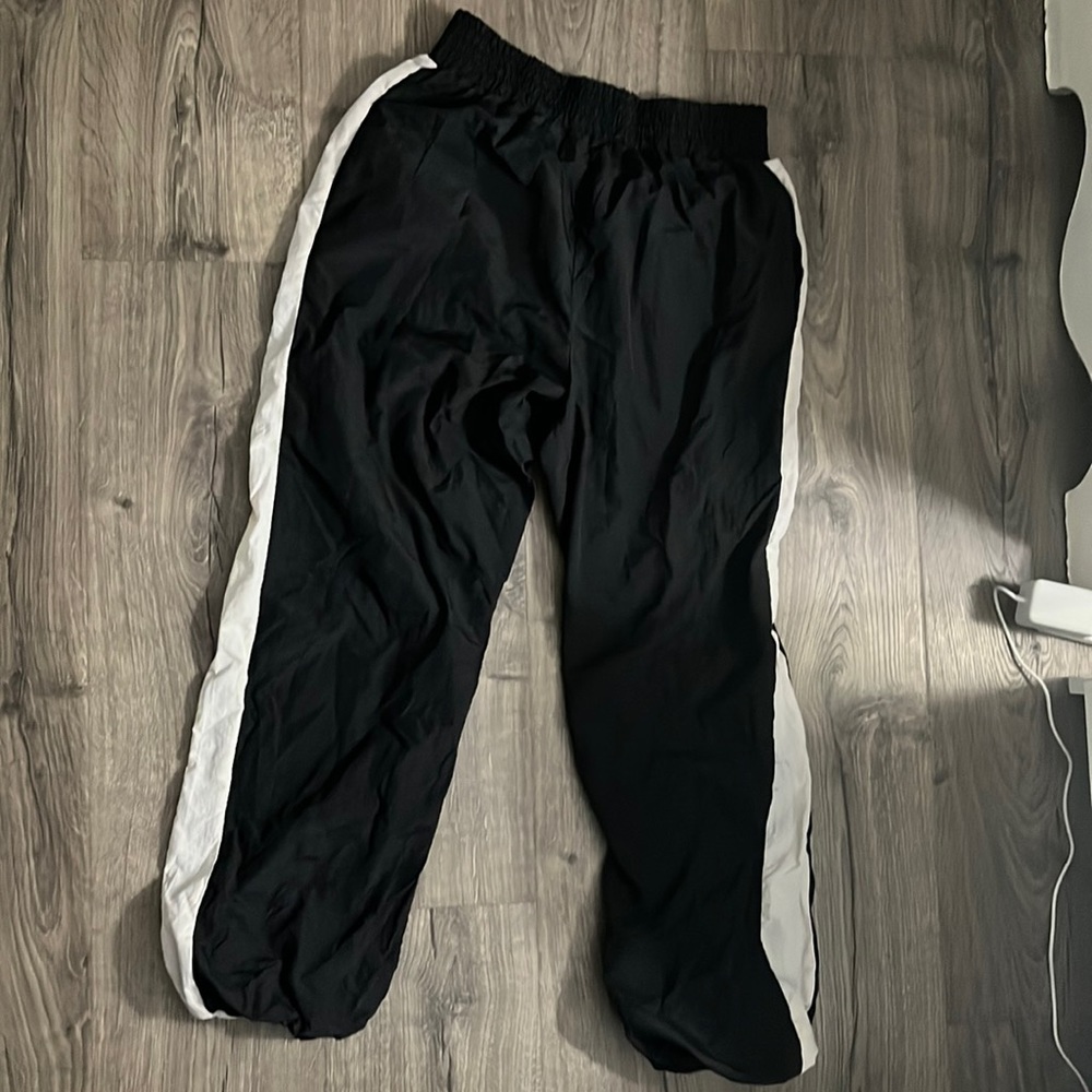 Puffy Black and White Sporty Pants